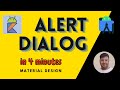 Alert dialog in 4 minutes. Kotlin Android studio