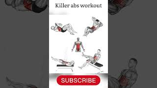 Killer abs workout ✅🔱💀 #shorts #short