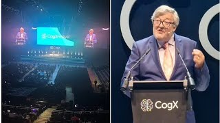 Stephen Fry ‘rushed to hospital’ after falling ‘two metres’ off O2 stage during AI conference