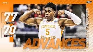 Tennessee vs. Colgate: First round NCAA tournament extended highlights