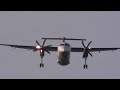 flybaboo de havilland canada dch 8 402 dash 8 reg. hb jqb landing in rome lirf rwy 16r