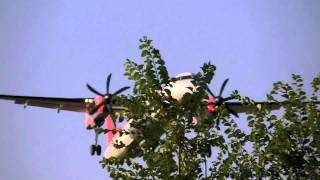 FlyBaboo De Havilland Canada DCH-8-402 Dash 8 | Reg. HB-JQB | Landing in Rome LIRF RWY 16R