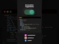 Neumorphism Toggle Button using HTML CSS and JavaScript #html #css #javascript #coding #webdesign