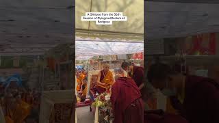 A moment from the 36th Nyingma Monlam in Bodh Gaya, India.