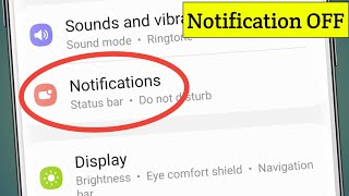 Samsung Ka Notification Kaise Band Kare | Turn Off Notifications Samsung