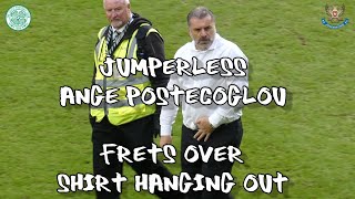 Jumperless Ange Postecoglou Frets Over Shirt Hanging Out - Celtic 4 - St. Johnstone 1 - 24/12/22