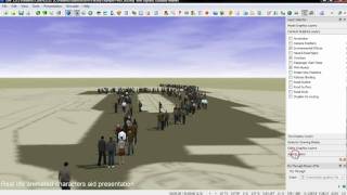 Pedestrian Simulation Visualisation (HD)