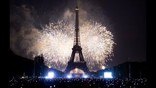 Paris New Year 2024 Celebration Fireworks Full HD | France New year's Eve | Eiffel Tower | 4K