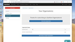 Dashbot Organizations