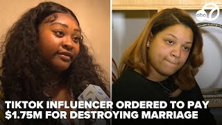 TikTok influencer ordered to pay $1.75M for destroying manager's marriage, wife speaks out
