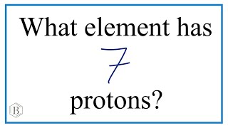 Which element has protons?