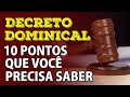 O Decreto Dominical - 10 Verdades Que Você Precisa Saber - VD-0103