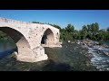 historic aspendos bridge in turkey tarihi aspendos köprüsü