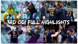 India vs Australia 3rd ODI Highlights