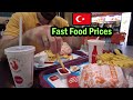 Fast Food Prices in Istanbul - Dining for Two at a Turkish Shopping Mall - How Much for a Meal?