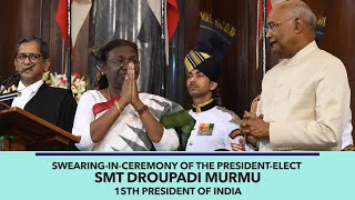 Swearing-in-Ceremony of the President-elect Smt Droupadi Murmu | 15th President of India