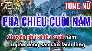 Phà Chiều Cuối Năm Karaoke Tone Nữ Nhạc Sống| Tuyết Nhi Organ| Tuyết Nhi Karaoke