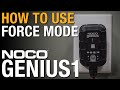 How to use force mode on your NOCO GENIUS1