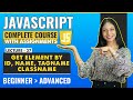 37. Get Element By Id, Name, TagName and ClassName  | Javascript tutorial for beginners