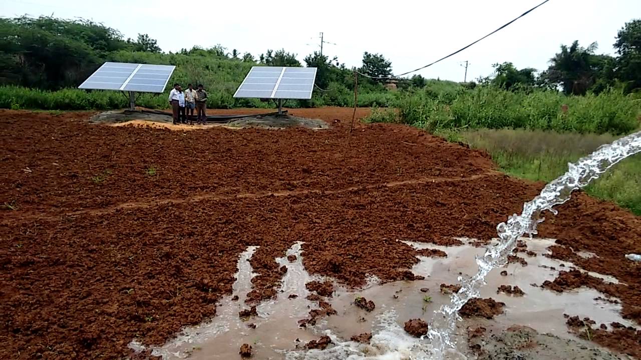 5 Hp Solar Pump Set By Junna Solar In Puttur Chittoor Dt Youtube