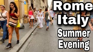 Summer Evening In Rome Italy 🇮🇹 | Walking Tour