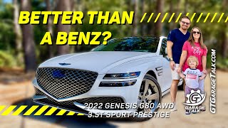 2022 Genesis G80 AWD 3.5T Sport Prestige | Family Review with Child Seat Installation