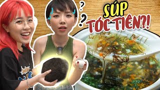 Misthy cắt tóc của Tóc Tiên hầm súp?! Bị dọa ăn trứng bắc thảo rửa xà bông | FOOD CHALLENGE