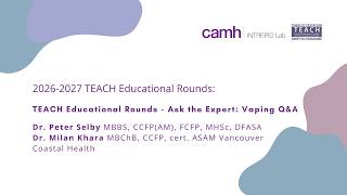 TEACH Educational Rounds: Ask the Expert Vaping Q&A