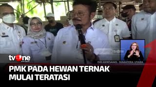 Mentan Pantau Langsung Penyuntikan Hewan Ternak dalam Atasi Wabah PMK | Kabar Pagi tvOne