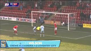 GOAL! Callum Wilson scores against Crewe Alexandra!