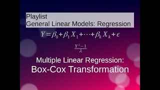 Multiple Linear Regression: Box-Cox Transformation