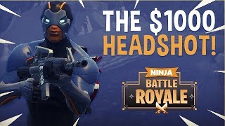 The $1000 Headshot?! - Fortnite Battle Royale Highlights - Ninja - ninja first win - fortnite 1v1