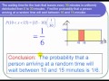 finding a probability for a uniform distribution