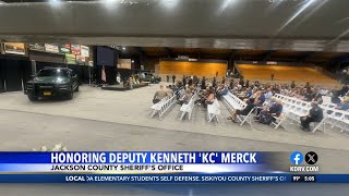 Fallen Jackson County Sheriff's deputy honored at memorial