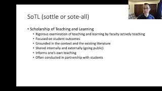 What is SoTL