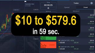 $10 to $579.6 in 59 seconds