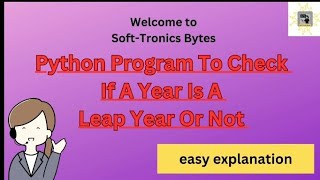 Python Program Check If A Year Is A Leap Year Or Not.#learnpython #pythonbeginners