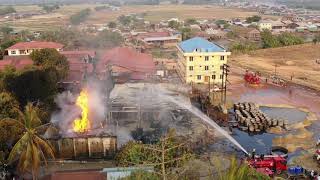 Ye, Mon state, Myanmar. Power Plant Fire