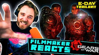 FILMMAKER REACTS: GEARS OF WAR: E-DAY | OFFICIAL TRAILER + BREAKDOWN!!