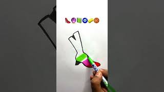 Satisfying creative art 👠 #draw #brush #satysfying #painting #colors #youtube #shorts #video