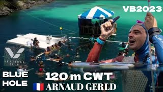 ARNAUD GERALD SET 120 m CWT at AIDA  FREEDIVING WORLD CHAMPIONSHIP 2023