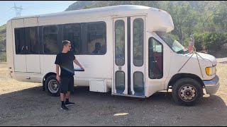 Test Driving \u0026 Buying Our Shuttle Bus | Bubbahs Begin RV Conversion Journey