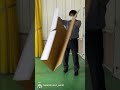 速ワザ！５秒でできる背景パーテーション a partition that can be assembled in 5 seconds