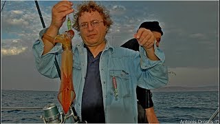 Squid Fishing Καλαμάρια με καθετή