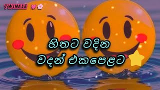 ,හිතට දැනෙන වදන් එකපෙළට 😘❤🥰sinhala wadan ||wadan ||adara wadan||wadan