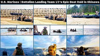 U.S. Marines of BLT 1/1 | Boat Raid Exercise - Okinawa, Japan, 2023