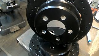 Drilling bolt pattern in Wilwood brake rotors