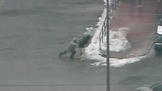 Bank Robber Slips on Ice 1/28/2011