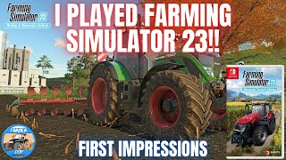 I TRIED FARMING SIMULATOR 23!! - Farming Simulator 23 - Mobile