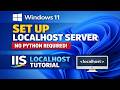 How to Enable Localhost Server on Windows 11 (No Python Needed) | IIS Localhost Tutorial